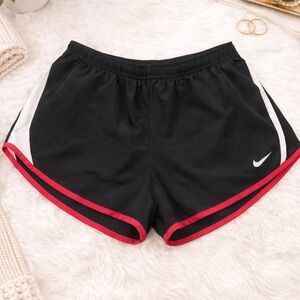 Nike Black and Hot Pink Athletic Shorts